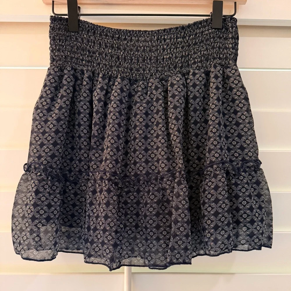 Hashttag Navy Blue Patterned Women's Skirt